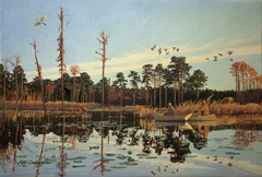 Featured painting for the Plantation Wildlife Arts Festival, Thomasville, GA 